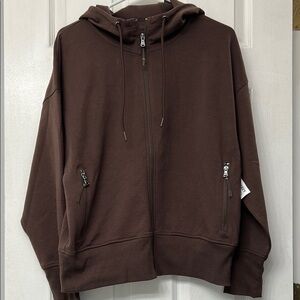 Old Navy Brown Hooded Sweatshirt Relaxed Fit